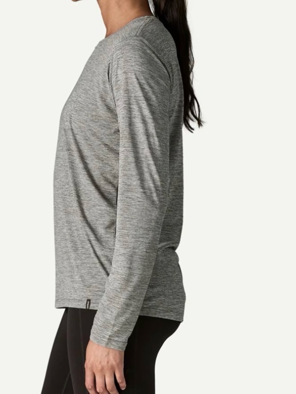 Patagonia sz M Capilene Cool Daily long Sleeve grey 50spf stretch shirt like new